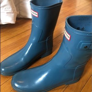 Refined Octave Blue Gloss Hunter Rainboots